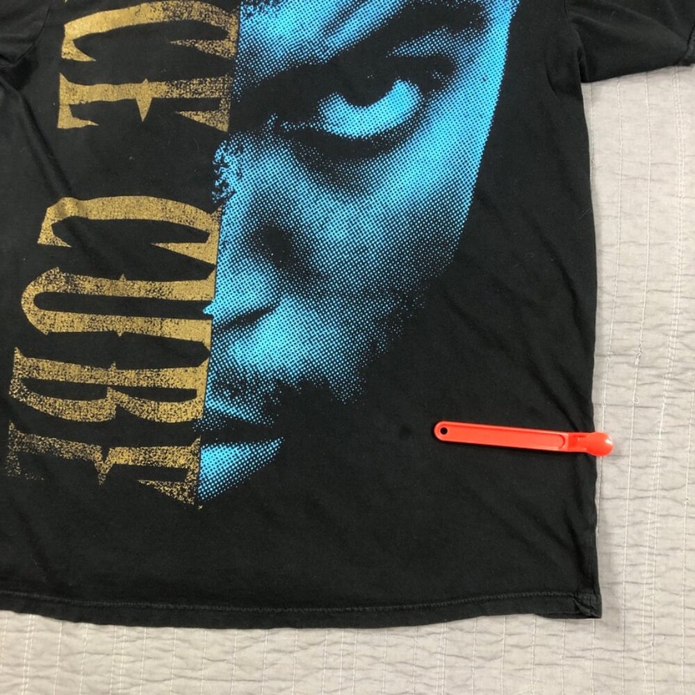 Y2K Ice Cube T Shirt Men Large Black Half Face Rap Music Graphic - Picture 9 of 14